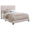 thumbnail image 3 of Boyd Upholstered Eastern King Panel Bed Ivory, 3 of 6