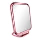 thumbnail image 4 of Espejo de maquillaje portátil con asa plegable para tocador de mesa de dormitorio Cuadrado rosa, 4 of 5