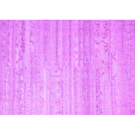 Ahgly Company Indoor Rectangle Abstract Purple Contemporary Area Rugs, 7' x 9'