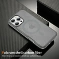thumbnail image 3 of TECH CIRCLE Magnetic Phone Case for iPhone 16 Pro (2024 Release) 6.3", Compatible with MagSafe, Woven Texture Translucent Back Cover, Shockprooof Protective Lightweight Slim Case, Gray, 3 of 9