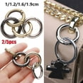 thumbnail image 5 of 2/5pcs 10/12/16/19mm Black gold silver Round Push Trigger Zinc Alloy Hooks Carabiner Purses Handbags Spring O-Ring Buckles Bag Belt Buckle Snap Clasp Clip GOLD 2PCS 1.6CM, 5 of 5