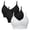 Purple, variant on qinhaie Women's Adjustable Strappy Back Sports Bra, High Support Molded Cup Bra for Workout Running Yoga, Criss Cross Medium Impact Fitness Bra 4-Pack, Hot Pink Bra