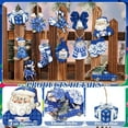 thumbnail image 3 of 36 Pcs Christmas Wooden Ornaments Blue Christmas Ornaments for Tree Vintage Winter Tree Decorations Xmas Hanging Wood Cutouts Decor for Farmhouse Home Winter Holiday Party Wreaths, 3 of 6