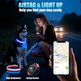 thumbnail image 4 of Collar para perro LED con soporte para AirTag ZOWPET impermeable rosa XL, 4 of 7