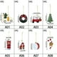 thumbnail image 4 of Manualidades navideñas colgantes para casa, buzón, tambor, coche de dibujos animados, furgoneta, muleta, árbol de Navidad, corona, adornos colgantes, regalos de fiesta, suministros, 4 of 5