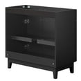 thumbnail image 4 of Vanity Cabinet (Sink not included), Black, Melamine Wood , Hotel Bedroom Bathroom, Modern Contemporary HB36081, 4 of 9