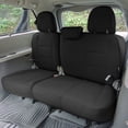 thumbnail image 3 of For 2011-2020 Toyota Sienna 7 Passenger FH Group Custom Fit Faux Leather Car Seat Covers - 3rd Row Black, 3 of 5