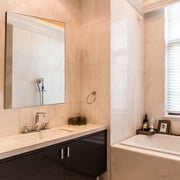 BarberPub Mirror 29.5(W) x 39(H) ft Wall-Mounted Bathroom Equipment3036-3