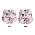 thumbnail image 5 of Lsque Cat Printed Women's Running Shorts with Liner Pockets,Elastic Quick Dry Workout Athletic Gym Yoga Shorts,Womens High Waist Shorts-Large, 5 of 9