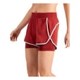 thumbnail image 3 of IDEOLOGY Womens Red Stretch Pocketed Moisture Wicking Flat Seems Layers Look Active Wear Shorts L, 3 of 3