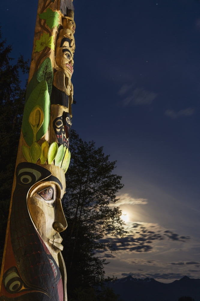 A Large Totem Pole