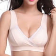 thumbnail image 1 of ameIAEA Soutiens-Gorge Push-Up pour Femmes Couverture Complète Dentelle Bretelles Réglables Confort Sommeil, 1 of 2