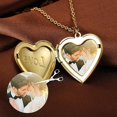 thumbnail image 4 of Women's Chain Heart Locket Opens for Photos Stainless Steel Photo Locket Hinged Necklace with Simple/Love/Double Heart Pattern Heart Pendant Jewelry -, 4 of 5
