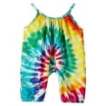 thumbnail image 1 of Toddle Sleeveless Jumpsuit with Tie-dye Pattern Printing Elastic Closure Clothing, 1 of 3