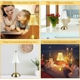 thumbnail image 4 of WE Cordless Lamp, Crystal+Dimmable+3 Colors Rechargeable Lamp, Touch Battery Operated Vintage Ambient Light for Kitchen/Bedroom/Bathroom Shower/Dining Table/Entryway/Hallway/Bar, 4 of 9