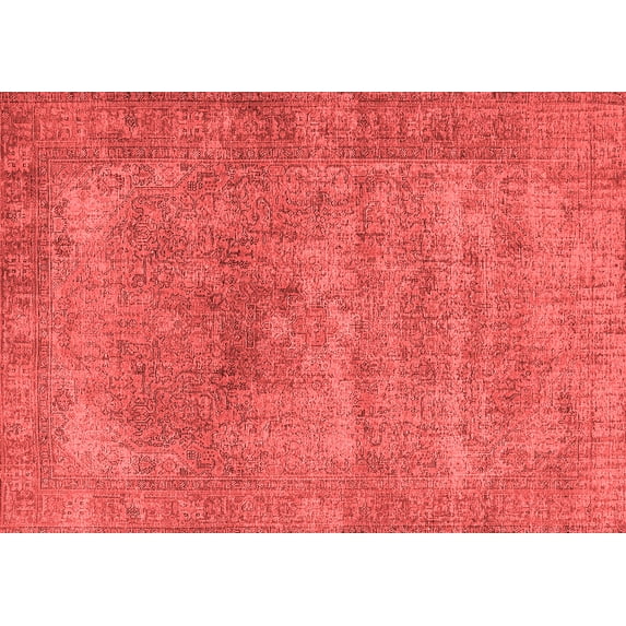 Ahgly Company Indoor Rectangle Oriental Red Industrial Area Rugs, 4' x 6'