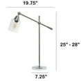 thumbnail image 3 of Lalia Home 25"-28" Vertically Adjustable Desk Lamp, Chrome, 3 of 9
