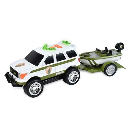 Maxx Action Realistic Play Vehicle, Rescue Trailer Assortment, Boat, Trailer, Motorcycle, Unisex