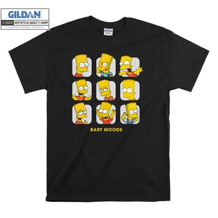 Bart Simpson Moods The Simpson T-shirt Hoody Kids Child Tote Bag Tshirt S-M-L-XL-XXL-3XL-4XL-5XL Gildan Oversized Men Women Unisex 6554