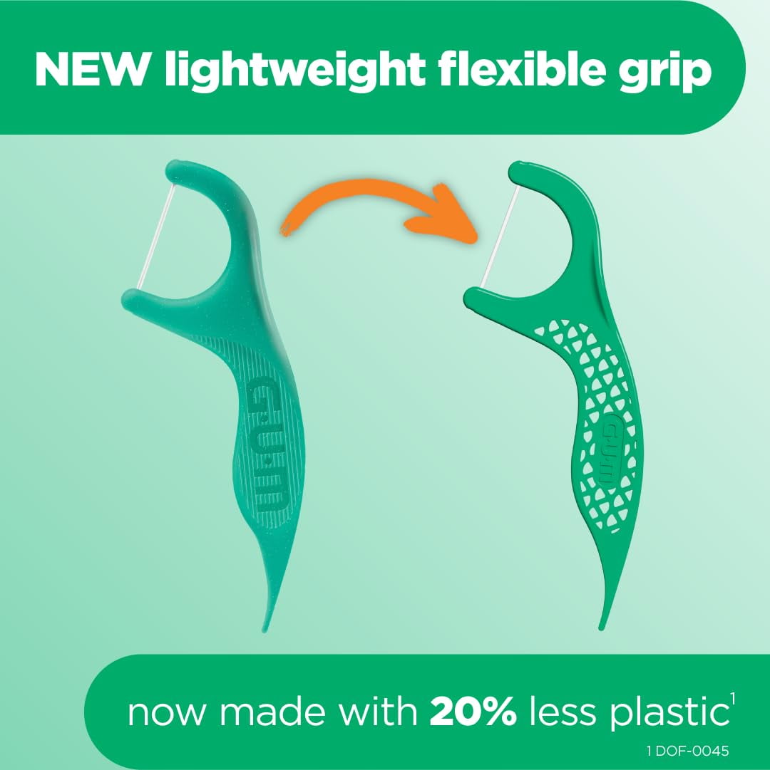 Professional Clean Floss Picks - Extra Strong Shred-Resistant Floss, Easy Grip Handle - Dental Flossers for Adults - Fresh Mint Flavor, 90 Count (Pack of 6)