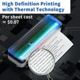 thumbnail image 6 of JADENS School Supplies Wireless Portable Printer for Travel, Bluetooth Thermal Printer, Compact Inkless Printer Compatible with Android, iOS and Laptop for Office Home, Support 8.5'' x 11'' US Letter, 6 of 8