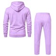 thumbnail image 5 of Domuza Full‑Zip Hooded Sweatshirt and Straight‑Leg Sweatpants Set for Men, 2‑Piece Pullover Sweatsuit, Relaxed‑Fit Athletic Casual Outfit with Pockets, 5 of 5