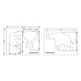 thumbnail image 3 of Elephant Stencils -2 pc Set-Mylar 14mil - Painting/Crafts/Templates, 3 of 3