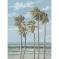 thumbnail image 2 of Janisse, Georgia 19x24 Black Ornate Wood Framed with Double Matting Museum Art Print Titled - Wind in the Palms, 2 of 4