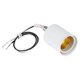 thumbnail image 5 of 3X E27 Base de Tornillo de Ceramica Adaptador Sosteendor de Enchufe de Lampara Bombilla Luz LED Redonda Portalamparas de Metal con Alambre Blanco, 5 of 5