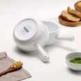 thumbnail image 2 of Kook French Onion Soup Crock Ceramic Bowls 4-Piece Stoneware Kitchen Set, White, 2 of 4