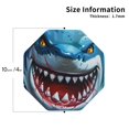 thumbnail image 2 of Yiaed Cartoon Cute Shark Print Leather Coasters for Drinks - Cup Coasters Coffee Table Kitchen Table Bar, Home & Office Gifts Handmade Drink Coasters-Octagon, 2 of 6