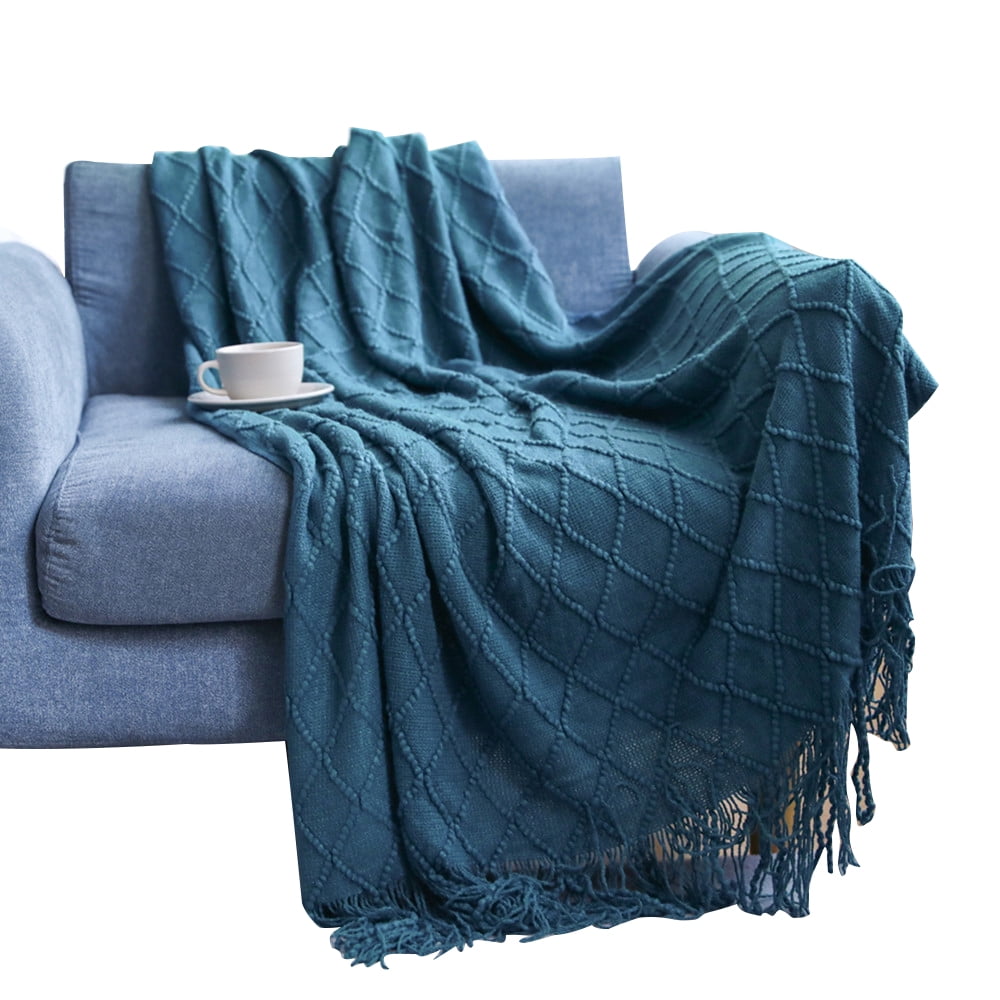 MintLimit Knitted Throw Blankets for Couch and Bed, Soft Cozy Knit