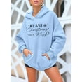 thumbnail image 2 of Last Christmas As A Miss Hoodie Christmas Bride Sweatshirts Future Mrs Long Sleeve Shirts For Women, 2 of 5