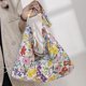 thumbnail image 2 of Qiansheng 9679 Bolso Bandolera Gran Capacidad Bolso Compras Hombro Bolso Lona para Mujer (01) Amarillo, 2 of 9
