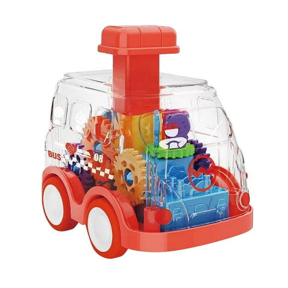 Small Baby Toy Cars And Go Car Transparent Gear Car Toy Car Baby Car Toys For 1 2 3 Year Old Boy First Birthday For Toddler Toys Age 1 2 Birthday For Tod Handheld Games for Toddlers 3-5