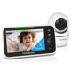 thumbnail image 3 of Monitor de actualización HelloBaby, pantalla de 5 pulgadas con batería de 30 horas, monitor de bebé con video panorámico, inclinable y zoom con cámara y audio, visión nocturna, VOX, conversación bidir, 3 of 4