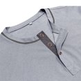 thumbnail image 5 of IYTR Mens T Shirts Fashion Solid Color Comfy Summer Casual Short Sleeve T Shirts Crewneck Slim Fit Athletic Shirts With Pocket Gray M, 5 of 7