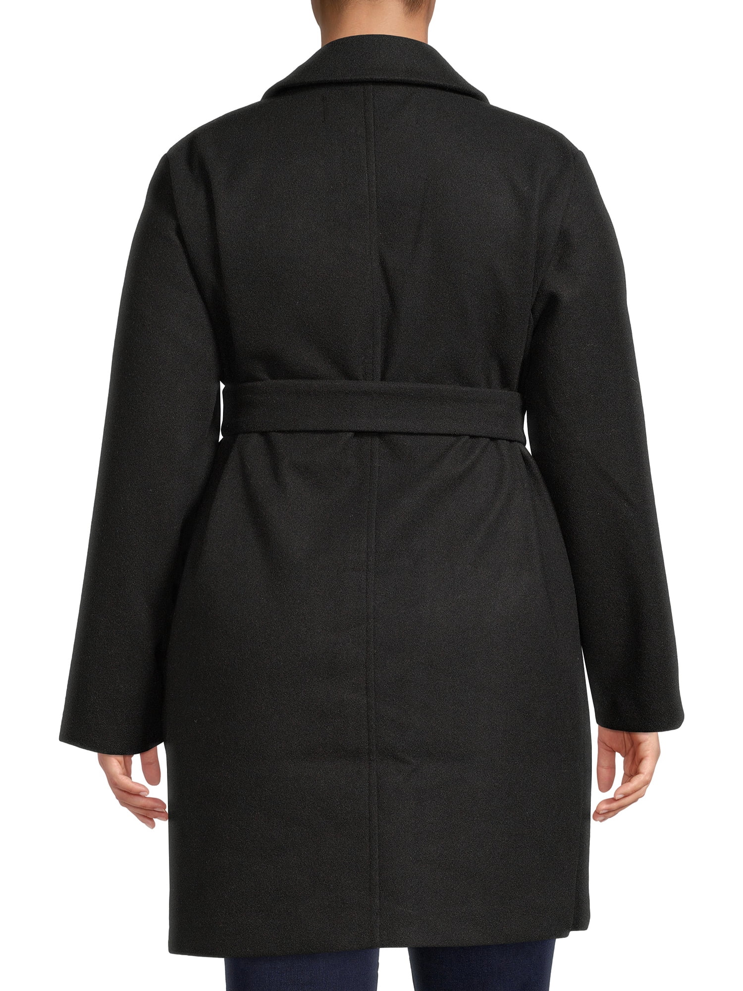 Mark Alan Women's Plus Size Single-Breasted Belted Peacoat