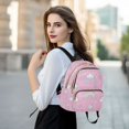 thumbnail image 6 of FORMRS Mini Backpack Purse for Women Quilted Travel Daypack Casual Shoulder Bag, Ice Cream Rainbow Pattern, 6 of 7