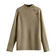 thumbnail image 2 of absuyy Womens's Knit Sweaters Long Sleeve Fall Winter Sweaters Long Sleeve Pullover Tops, 2 of 5