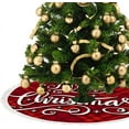 thumbnail image 3 of GZHJMY Christmas Tree Skirt, 36" Xmas Tree Skirts Christmas On Red Tartan Christmas Tree Mat for Christmas Holiday Party Ornaments, 3 of 5