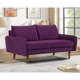 thumbnail image 2 of Uspridefurniture Maryellen 58''W Velvet Loveseat, Purple, 2 of 5