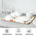thumbnail image 7 of Yayeee Dish Drying Mat for Kitchen Counter 16"x18" Microfiber Absorbent Pad, Beige Retro Leaves, 7 of 7