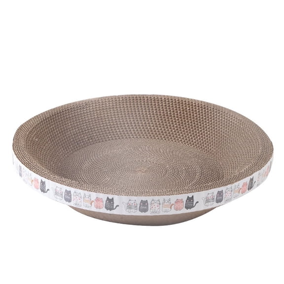 XIBUFE 2026 New Cat Scratcher for Indoor Cats,Durable Cardboard Oval Cat Scratcher,High-Quality Cat Scratching Pad