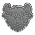 thumbnail image 2 of Mighty Gadget Highland Cow Head Cookie Cutter & Stamp - 4x3.2" Cute Cow Design for Rustic Baking Themes (Random Color), 2 of 6