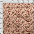 thumbnail image 3 of oneOone Velvet Dark Peach Fabric Floral Quilting Supplies Print Sewing Fabric By The Yard 58 Inch Wide, 3 of 4