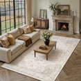 thumbnail image 4 of BERTHMEER 8'x10' Area Rugs for Living Room Vintage Beige and Tawny Rugs for Bedroom Office Machine Washable Large Farmhouse Dining Room Oriental Carpets Non Slip Traditional Distressed Rugs, 4 of 8