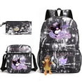 thumbnail image 6 of Kuromi Anime Backpack Set 3 Pieces with Shoulder Bag and Pencil Case for Women Men, Fashion Daypack, Classic High Backpack for Teens, Travel Laptop Backpacks, 6 of 11