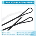 thumbnail image 5 of Uxcell Traditional Recurve Bow String Replacement Archery Bowstring Accessories for Universal Equipment Black/White, 5 of 7