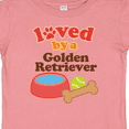 thumbnail image 4 of Inktastic Golden Retriever Loved by a Boys or Girls Baby T-Shirt, 4 of 5